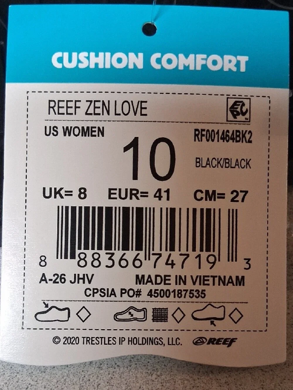 BNWT WOMENS Reef Zen Love Black w Brown Size 10